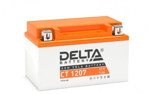 Аккумулятор Dеlta гелевый 12В, 7А СТ 1207