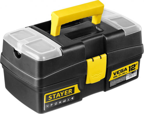 Ящик для инструмента "VEGA-12" пластиковый, STAYER 38105-13_z03 фото 8 Ящик для инструмента "VEGA-12" пластиковый, STAYER 38105-13_z03 фото 8