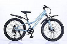 Велосипед 24" STANT MD450 12", 6 ск, голубой, АЛЮМИНИЙ