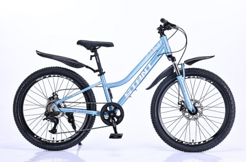 Велосипед 24" STANT MD450 12", 6 ск, голубой, АЛЮМИНИЙ