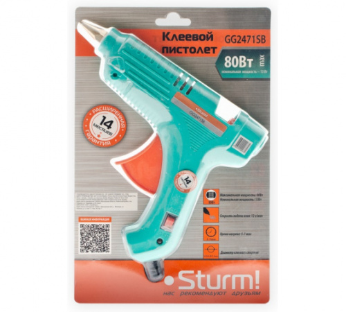 Пистолет клеевой Sturm GG 2471SB (80Вт) фото 2