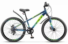 Велосипед 24" STELS Navigator-400 MD  (12", синий/салатовый)