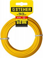 Леска для триммера ЗВЕЗДА  3.0мм 15м, STEHER 75010-3.0