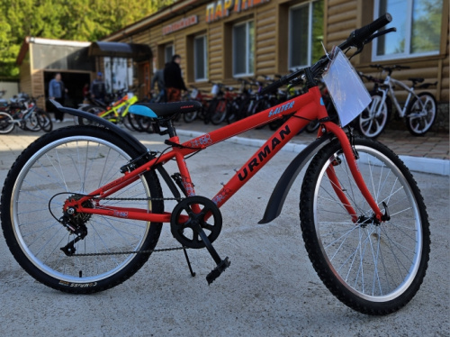 Велосипед 24" URMAN Economic BIKE-24 (12") Salter красный