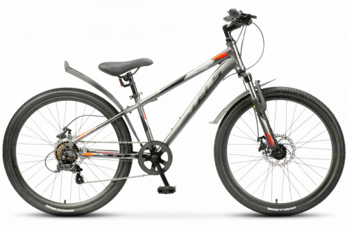 Велосипед 24" STELS Turbo 400 24MD (12", Серый/Красный)