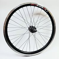 Колесо заднее 20", алюм. двойн. обод. спортивное, черное 