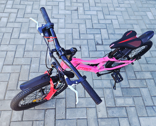 Велосипед 20" STANT MD200 10",6 ск, розовый фото 4