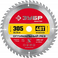 Диск пильный по дереву Зубр Оптимальный рез 305х30мм, 48Т 36912-305-30-48_z01