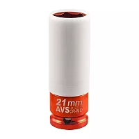 Головка торцевая AVS  ударная, глубокая 6-гранная 1/2" (21мм) 