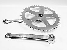 Комплект шатунов 28" под квадрат СР 46 зубов 165 мм, хромированный