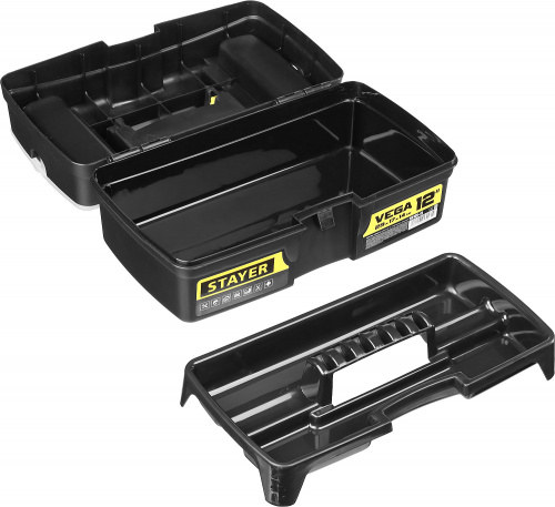 Ящик для инструмента "VEGA-12" пластиковый, STAYER 38105-13_z03 фото 5 Ящик для инструмента "VEGA-12" пластиковый, STAYER 38105-13_z03 фото 5