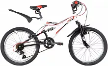 Велосипед 20" NOVATRACK DART, 6-скор, рама  сталь, цвет белый
