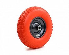 Колесо для тачки садовой W13-400/6 (20) полиуретановое, сим. ось