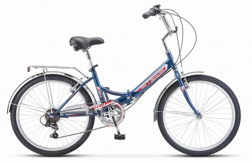 Велосипед 24" Стелс пилот 750 V (6 ск. скл. рост 14") синий