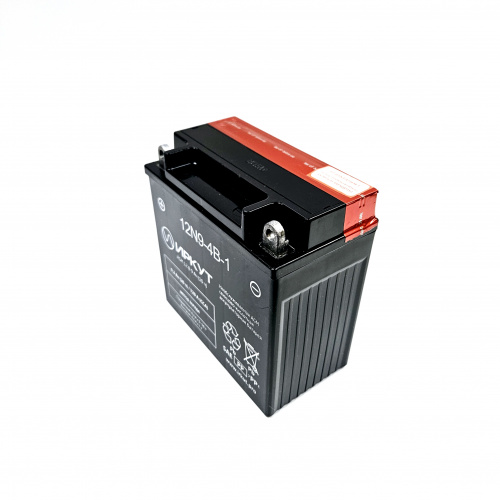 Аккумулятор ИРКУТ 12N9-4B-1 12B 9Ач,120 А (12V 9 Ah) 136х75х141 мм,  мототехника фото 2