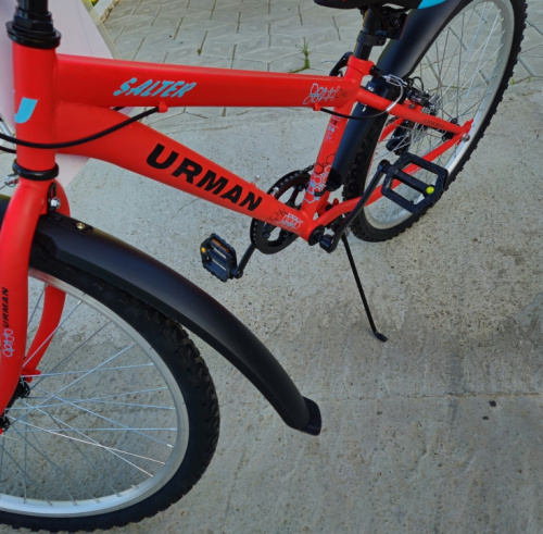 Велосипед 24" URMAN Economic BIKE-24 (12") Salter красный фото 4