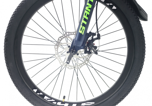 Велосипед 24" STANT MD400 12",21 ск,синий/зеленый фото 5