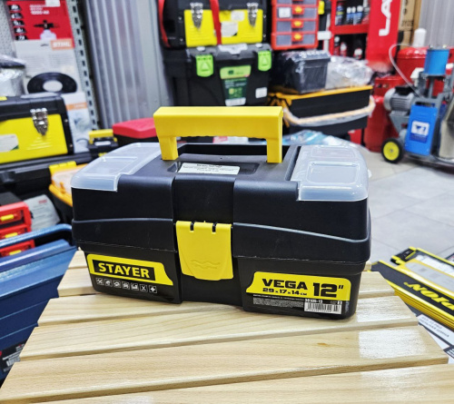 Ящик для инструмента "VEGA-12" пластиковый, STAYER 38105-13_z03 Ящик для инструмента "VEGA-12" пластиковый, STAYER 38105-13_z03